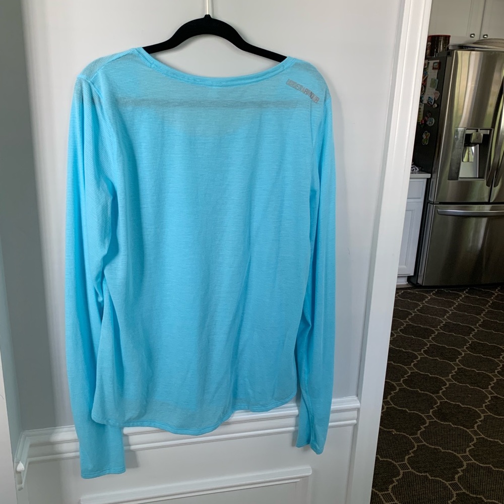 Under Armour Blue Long Sleeve Workout Top